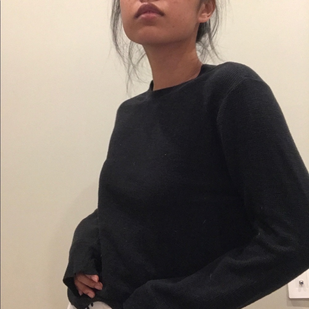 black thermal long sleeve